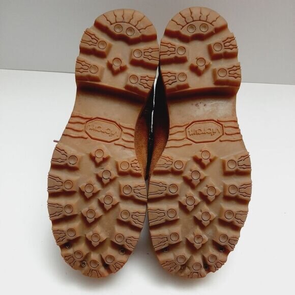 THE GORILLA SHOE \ Vibram Sole Suede Leather Hiking Lace-Up Boots Tan Brown 6.5 - Picture 14 of 15